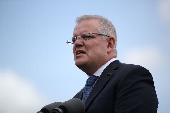 Australian Prime Minister Morrison's popularity is up. REUTERS/Loren Elliott