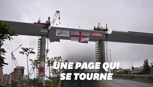 Vingt mois après le drame, le pont effondré de Gênes est