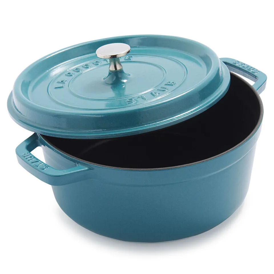 Staub 4-Qt Turquoise Round Cocotte + Reviews