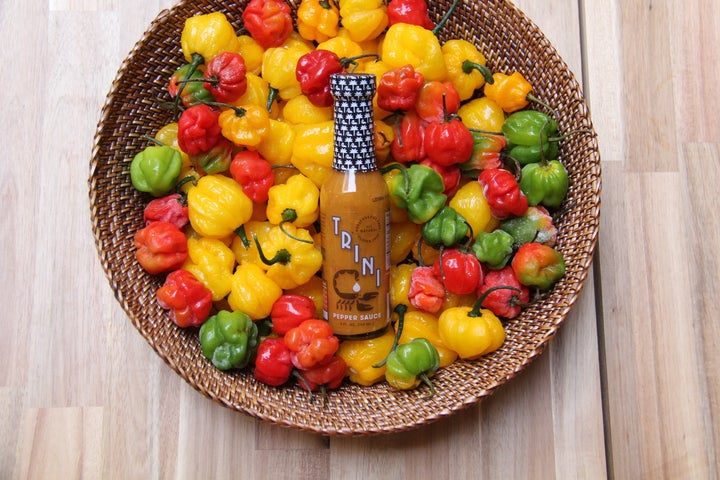 Trini Pepper Sauce is made about 75 gallons at a time at a manufacturing facility in North Carolina. Mustafa Mannan, the