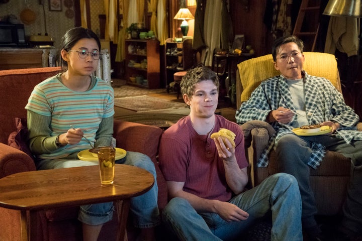 From left: "The Half of It" stars Leah Lewis, Daniel Diemer and Collin Chou. The movie hits Netflix on Friday.