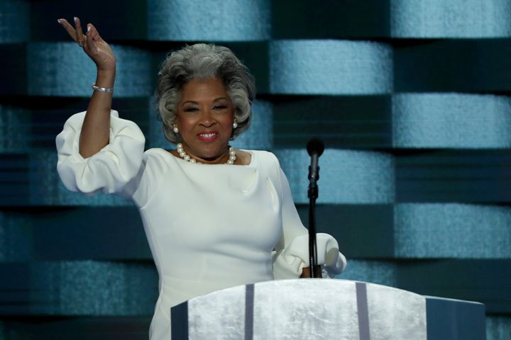 Rep. Joyce Beatty (D-Ohio) speaks at the 2016 Democratic National Convention. She has a relatively liberal record, but does not challenge the party establishment.