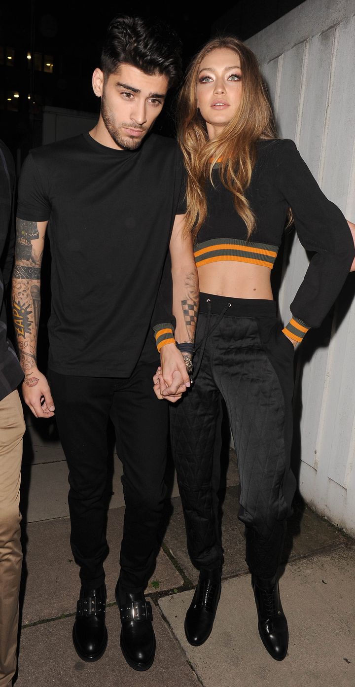 Zayn Malik and Gigi Hadid pictured in 2016