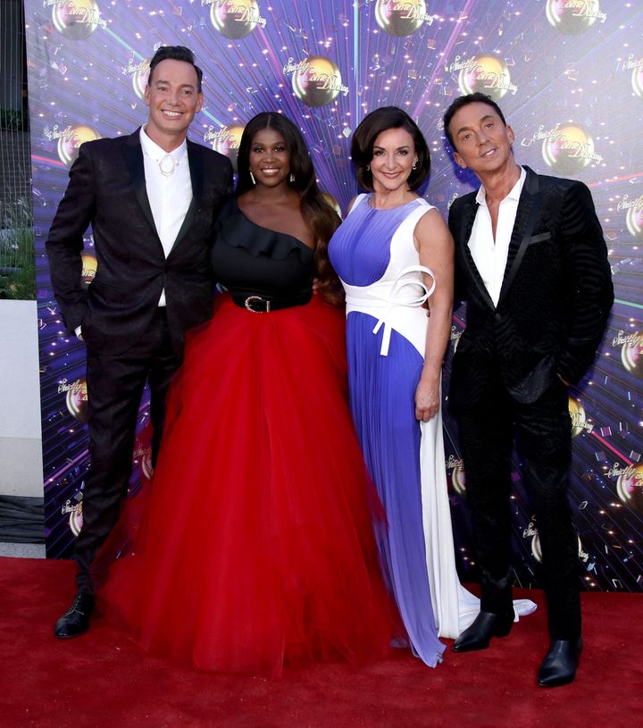 Strictly judges (L-R) Craig Revel Horwood, Motsi Mabuse, Shirley Ballas and Bruno Tonioli.