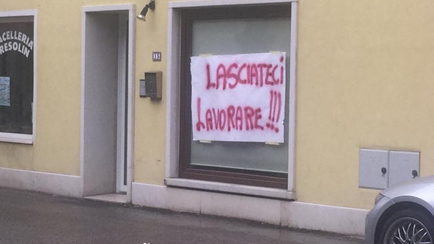 Protesta commercianti nel