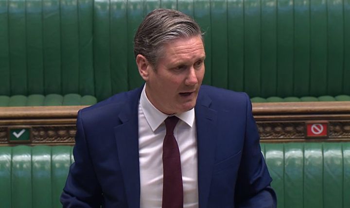 Labour leader Sir Keir Starmer speaking during Prime Minister's Questions in the House of Commons, London.