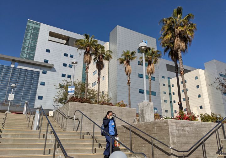 Students at a nursing program operated by Los Angeles County's Department of Health Services are required to continue their clinical rotations in hospitals in order to graduate on time, even as other nursing schools have transitioned to online simulations in response to the coronavirus. 