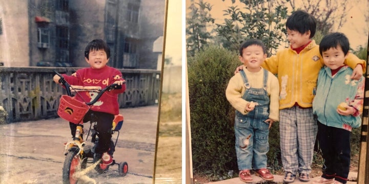 Photos of a young Laura Gao in Wuhan, China, before her family moved to Texas.&nbsp;