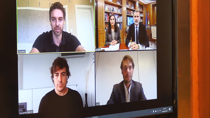 Videoconferencia de la Casa Real.