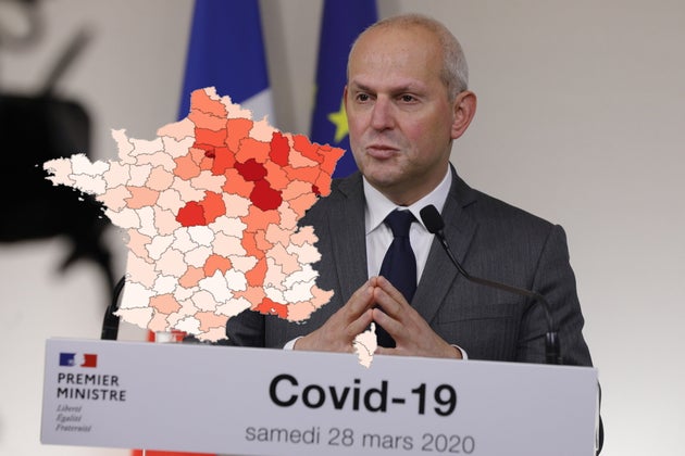 Coronavirus La Premiere Carte De France Des Departements Rouges Et Verts Publiee Jeudi Le Huffpost