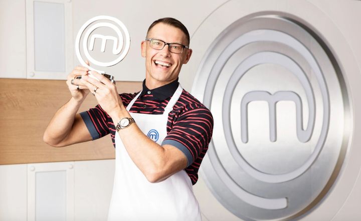 John with his MasterChef trophy