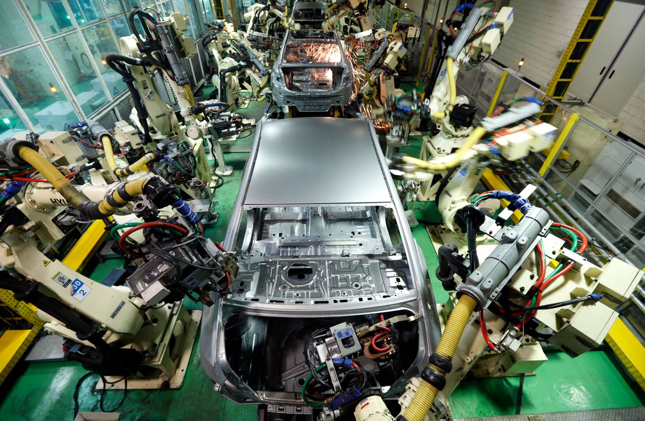 Hyundai Motor's sedans are assembled at a factory in Asan, about 62 miles south of Seoul, South Korea.