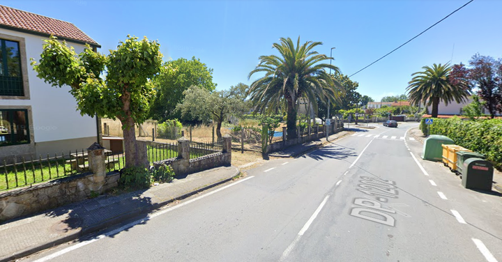 Una calle de Vedra, en A Coruña (Galicia).