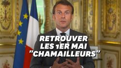 Macron espère “retrouver dès que possible les 1er mai joyeux, chamailleurs