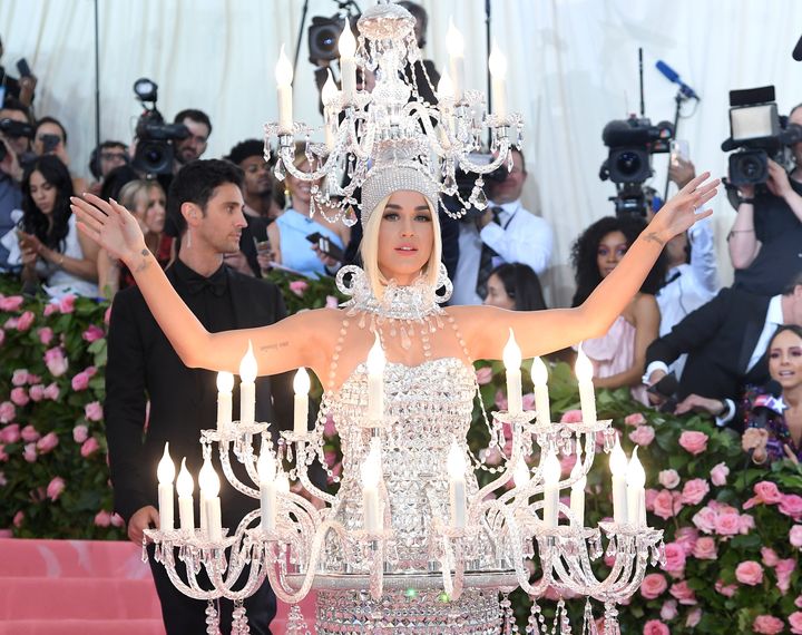 Katy Perry on the red carpet of the 2019 Met Ball