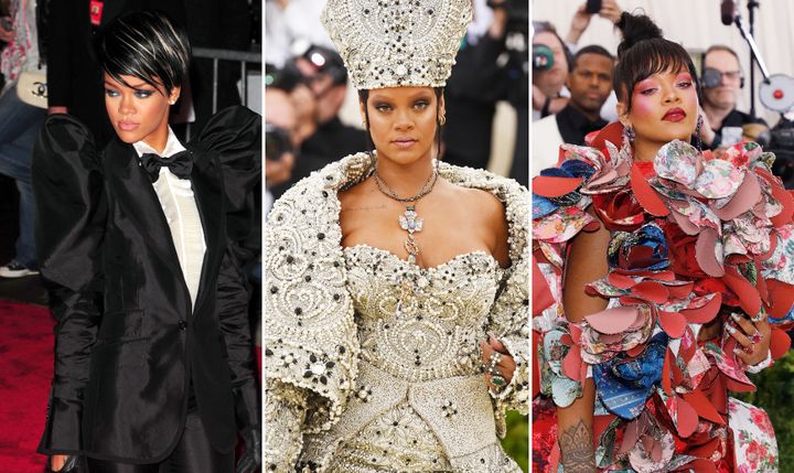 Three of Rihanna's headline-grabbing Met Ball looks