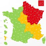 9 départements ont changé de couleur sur la carte du