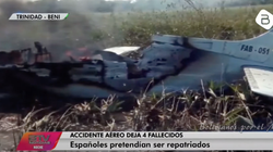 Mueren cuatro españoles en un accidente de avioneta en