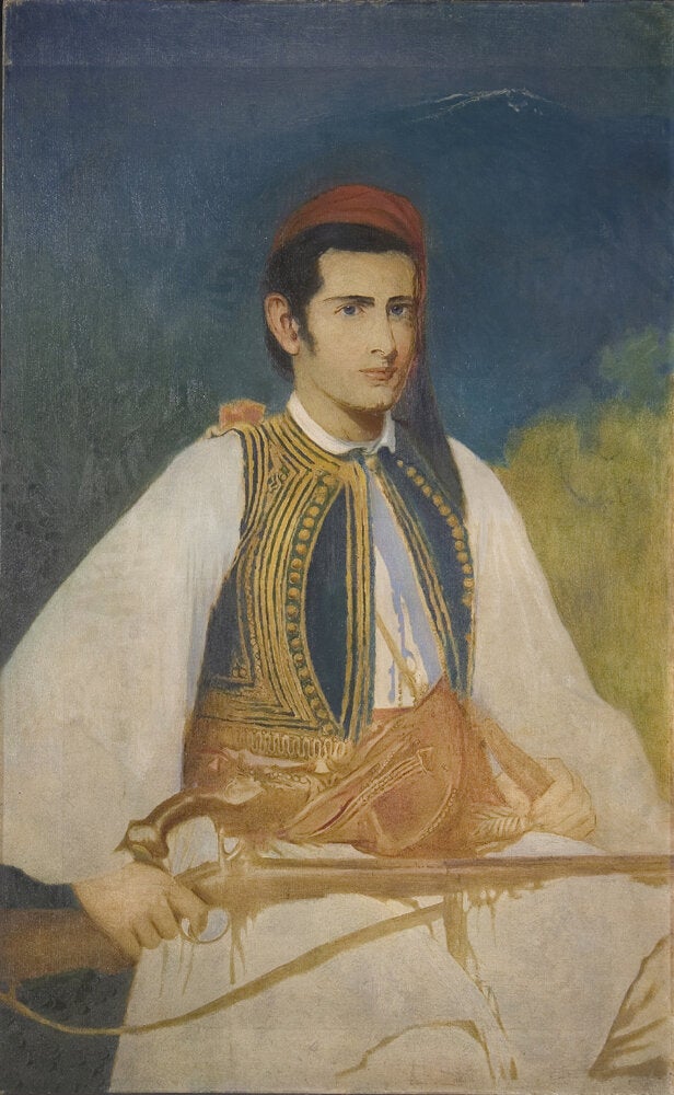 Πίνακας του Samuel Howe, Brown University με Ελληνική ενδυμασία σαν αυτήν που φορούσε ο George Jarvis