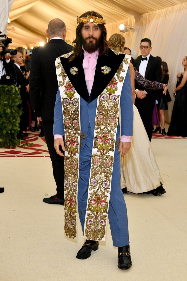 Jared Leto at the Met Gala in 2018