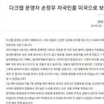 '아동 성착취물' 손정우 부친 추정 네티즌이 쓴 글이