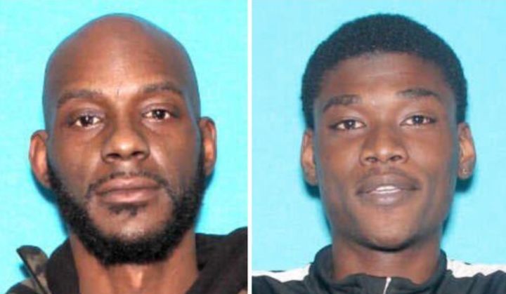 Police are searching for Larry Edward Teague, 44, and Ramonyea Travon Bishop, 23.