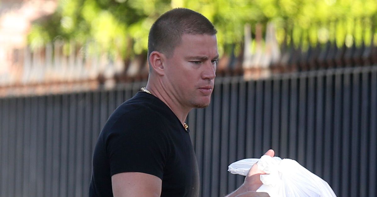 Channing Tatum Wore Gold Harem Pants To Take Out The Garbage And It's A  Vibe
