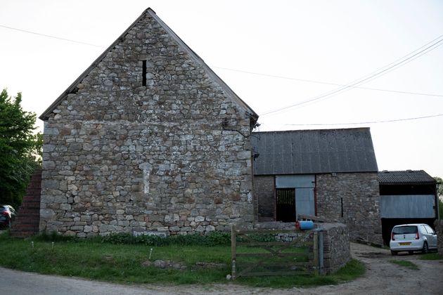 A property where a 57-year-old man was killed by a water buffalo in Gwehelog, Wales.