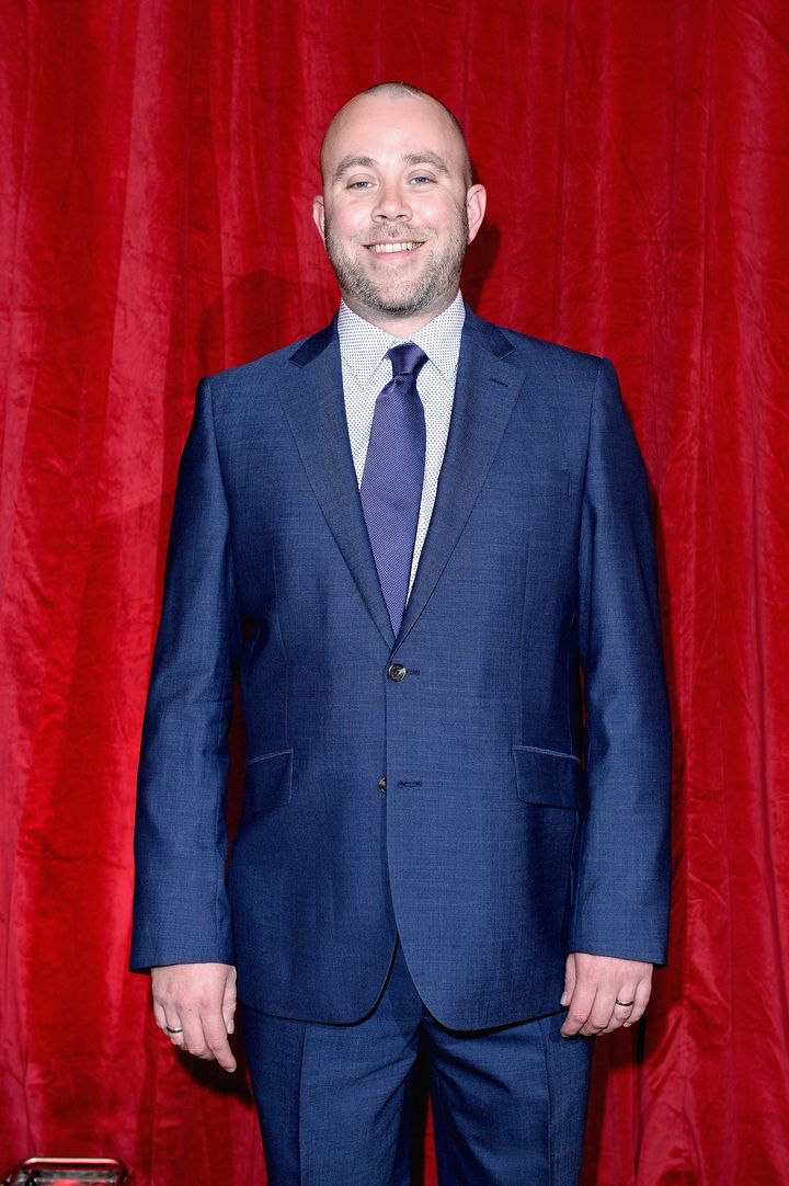 Iain at the British Soap Awards in 2016