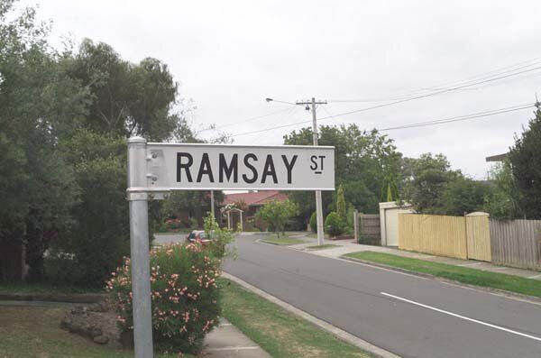 The Ramsay Street sign, home of Neighbours