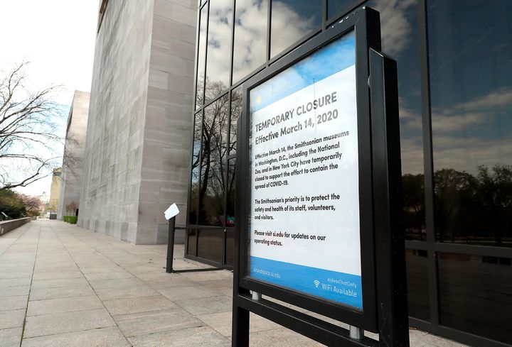 The Smithsonian is closed, unless you happen to be a construction worker.