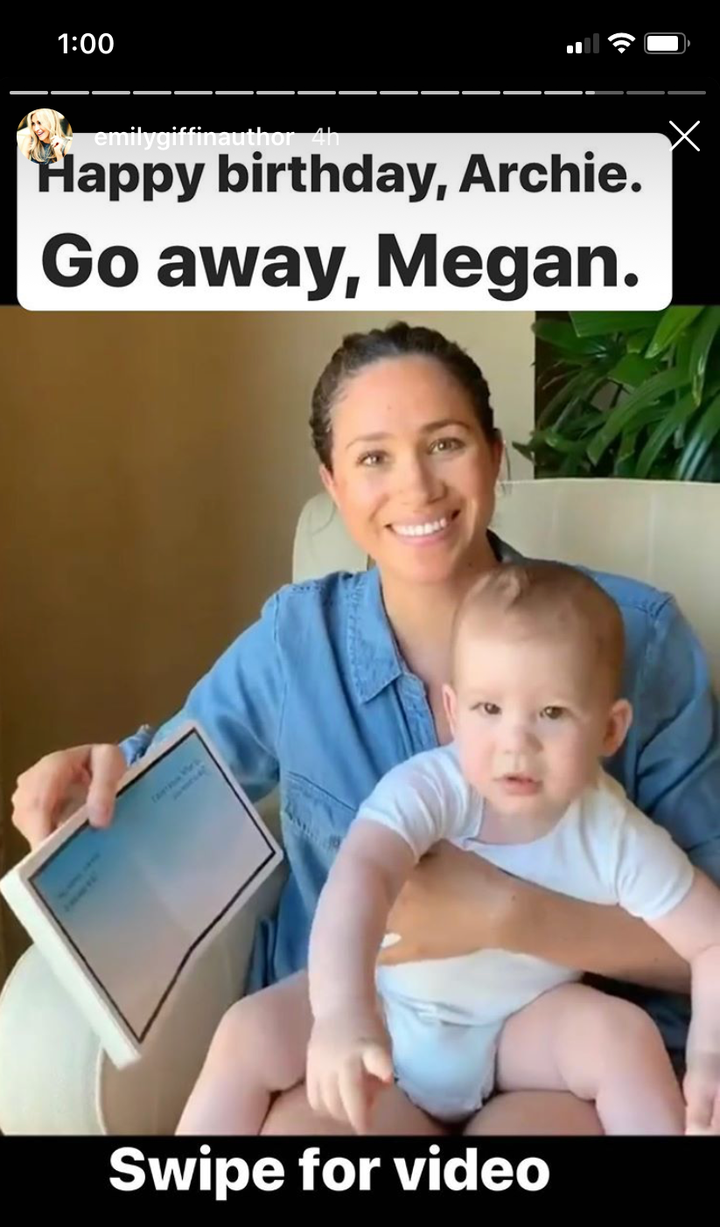Author Emily Giffin Unleashes On Meghan Markle Over Archie's Birthday ...