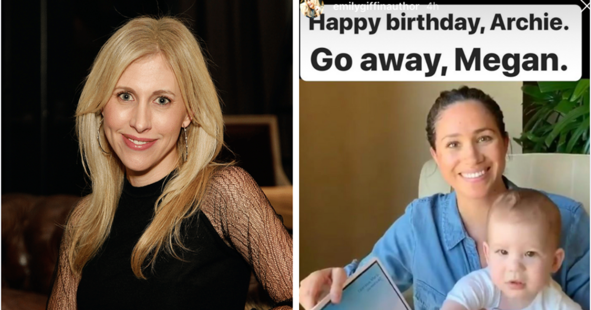 Author Emily Giffin Unleashes On Meghan Markle Over Archie's Birthday ...