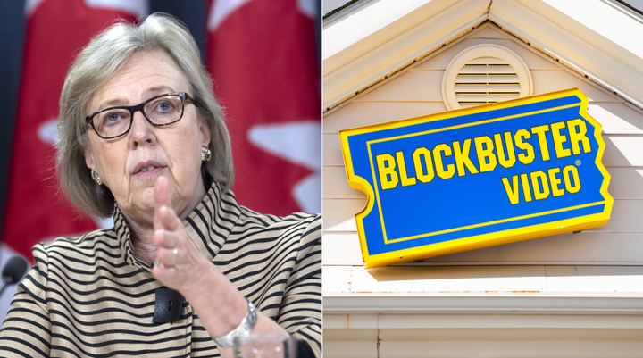 Green Party Parliamentary House Leader Elizabeth May compared the fate of the oil industry to Blockbuster Video on May 6, 2020, arguing it's time to put more effort into developing renewable energy.