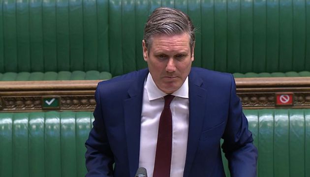 Labour leader Sir Keir Starmer speaks during Prime Minister's Questions in the House of Commons, London.