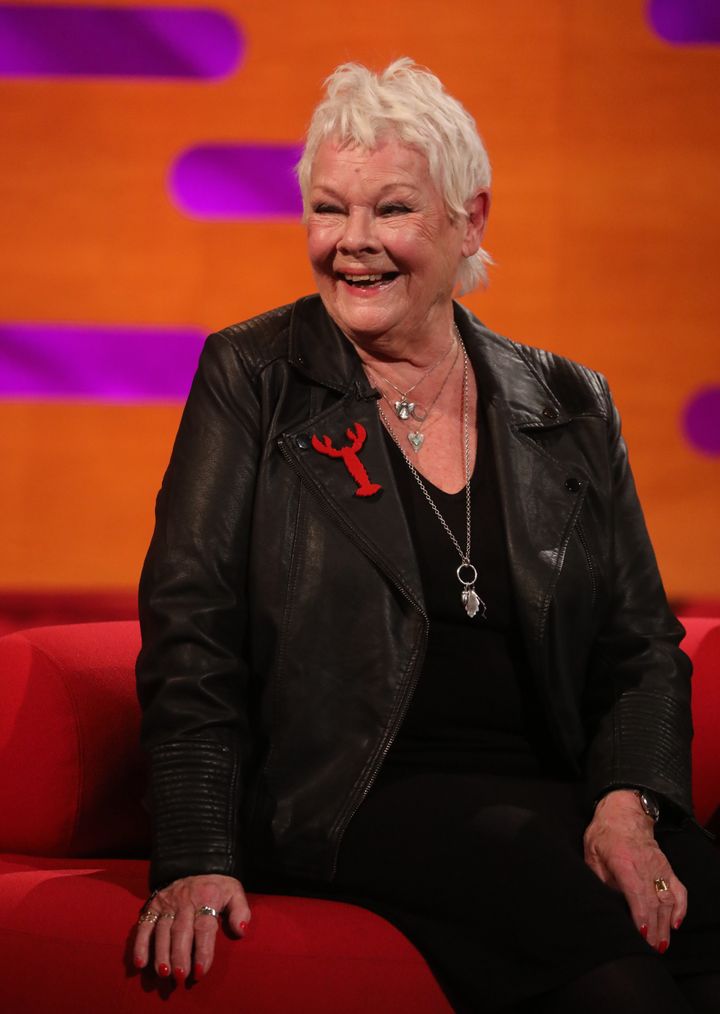 Judi Dench appearing on The Graham Norton Show last year