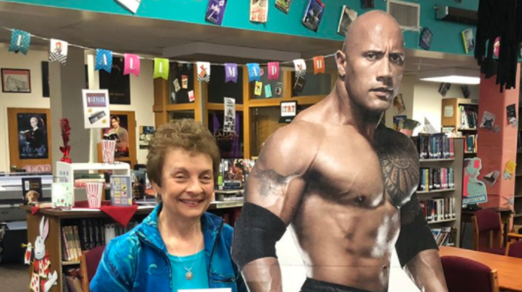 Beloved English Teacher Gets Retirement Surprise From Dwayne 'The Rock(02)