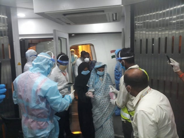 Air India flight with evacuated Indians at Cochin International