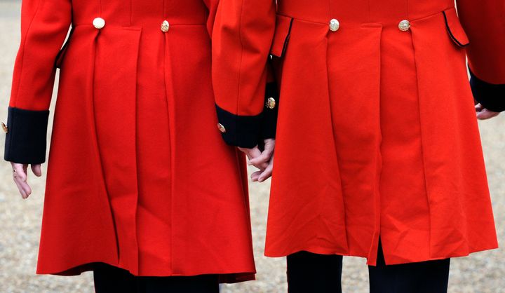 Chelsea Pensioners during a photo call in central London in 2019