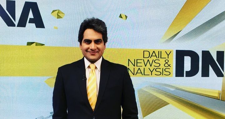 Sudhir Chaudhary on his show 'DNA'