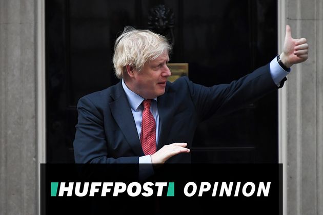 Boris Johnson outside 10 Downing Street