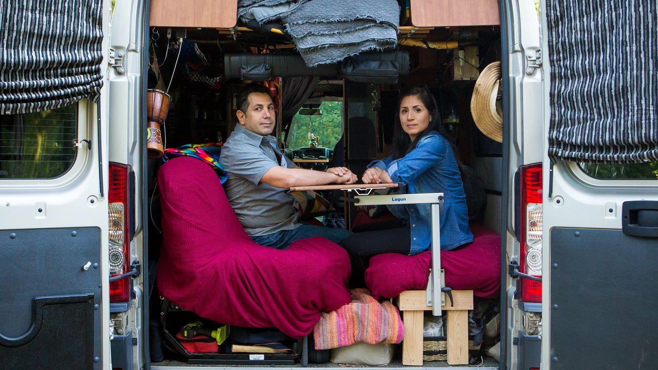 Denny Winkowski and Veronica Ibañes have lived full-time in their RV for the last seven years.
