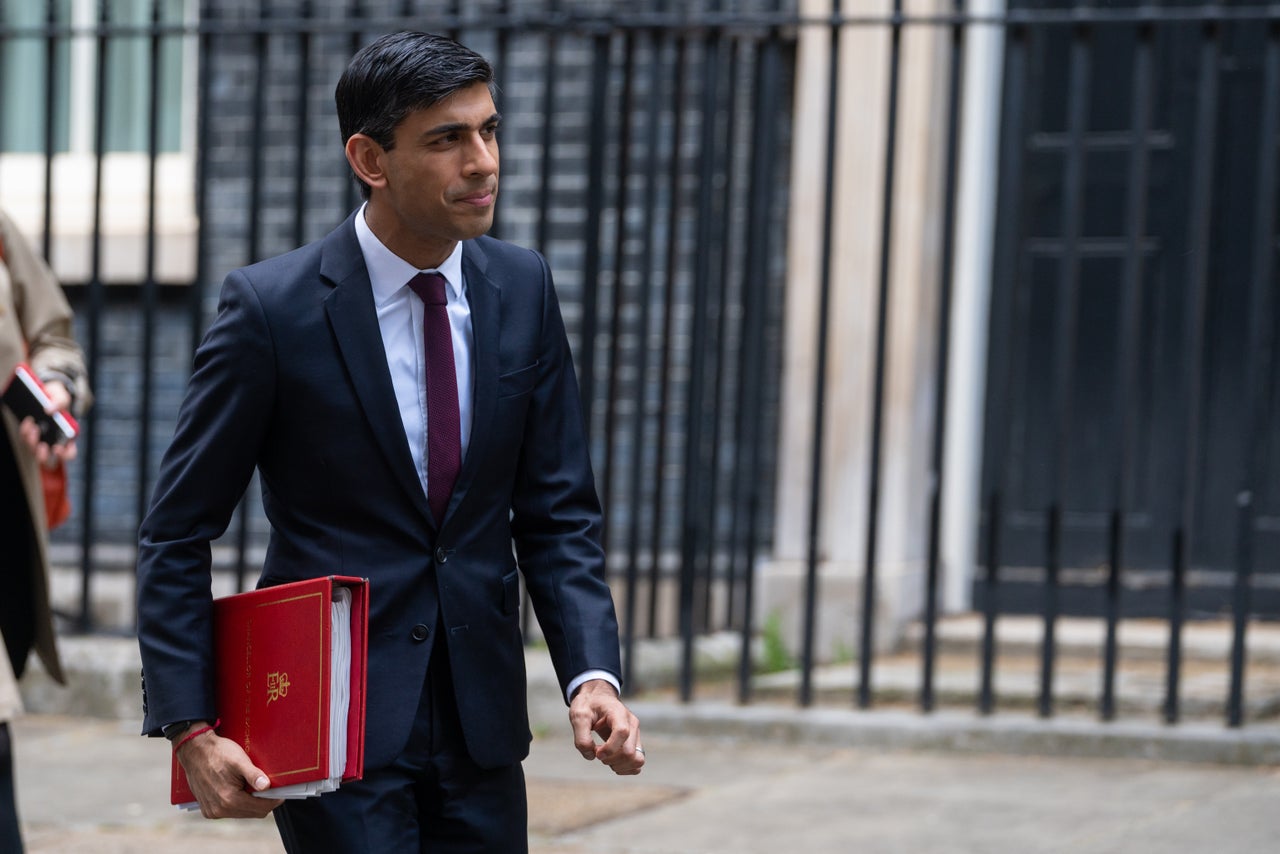 Chancellor Rishi Sunak in Downing Street.