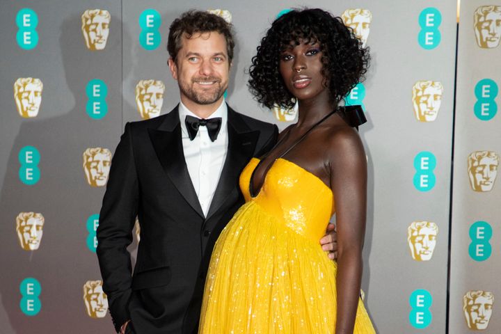 Joshua Jackson and Jodie Turner-Smith are pictured at the BAFTA Film Awards in February 2020.