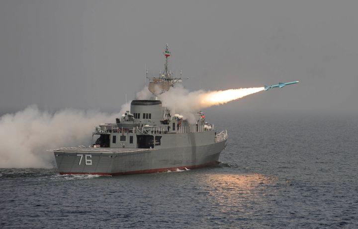 The Jamaran fires a missile in this 2010 file photo. 