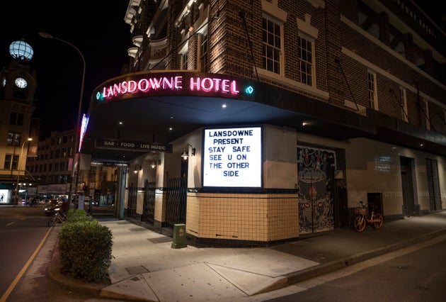 SYDNEY, AUSTRALIA - MAY 03: A general view of the Lansdowne Hotel in Chippendale on May 03, 2020 in Sydney, Australia. Bars and pubs across Australia have been shut since the federal government closed all non-essential business in response to the COVID-19 pandemic. Prime Minister Scott Morrison and all state and territory leaders have received recommendations from industry bodies outlining how restaurants, cafes and pubs could operate during the pandemic, but a decision on the future of the hospitality industry has yet to be made. (Photo by Ryan Pierse/Getty Images)