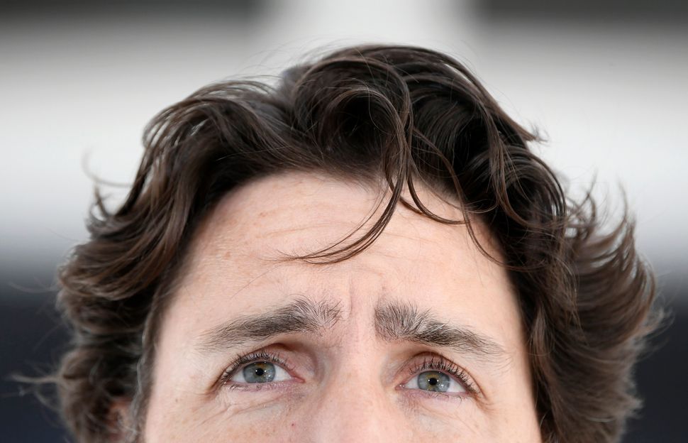 Prime Minister Justin Trudeau speaks during his daily news conference on the COVID-19 pandemic outside his residence at Rideau Cottage in Ottawa, on May 9, 2020. 