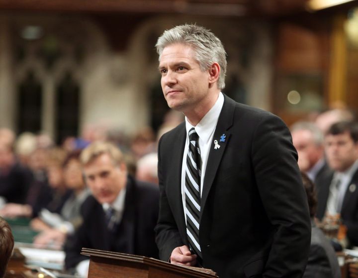 Conservative MP Mike Lake stands in the House of Commons on March 27 2013.