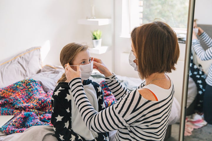 Kids over the age of two should wear masks if they'll be in areas where social distancing isn't possible.