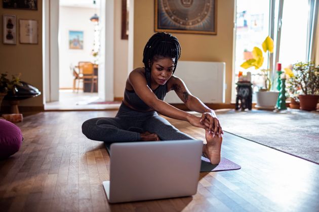 If quarantine has you feeling extra tense, some light stretching can help. 